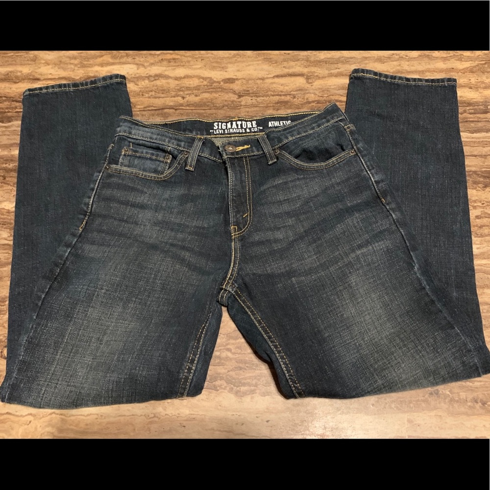 LEVI STRAUSS SIGNATURE ATHLETIC JEANS SZ 30/30